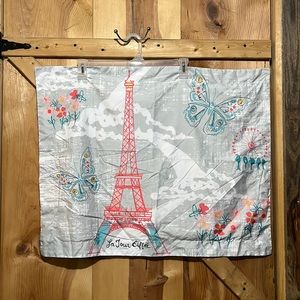Your Zone La Tour Eiffel pair of pillow cases 24 x 30 in